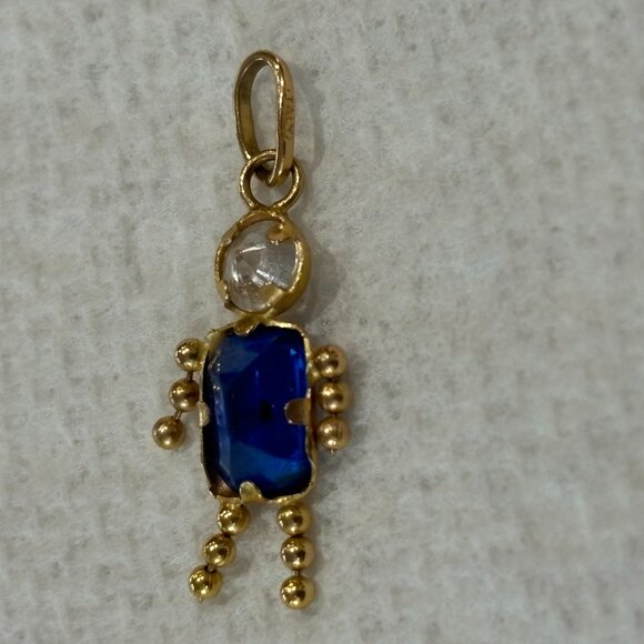 14K Yellow Gold Boy Charm/Pendant - Picture 14 of 15